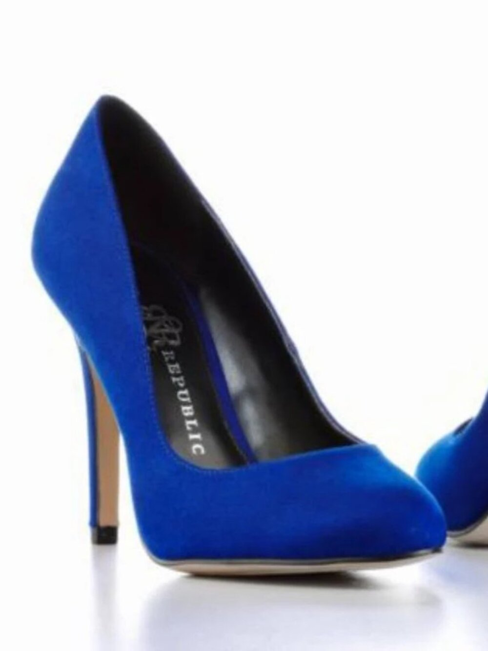 Rock & Republic Gwen Blue Suede Heels ** Size 8